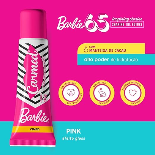 Carmed Barbie Pink Hidratante Labial com cor 10g - Imagem 4