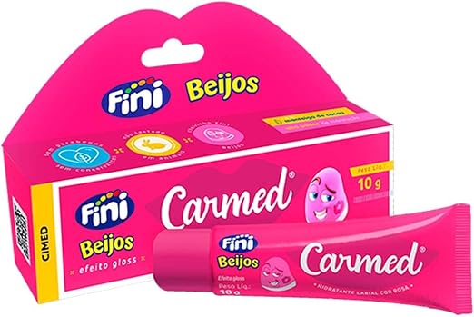 Kit 3 Unidades Hidratante Labial Carmed Fini Beijos com Cor Efeito Gloss 10g - Imagem 3