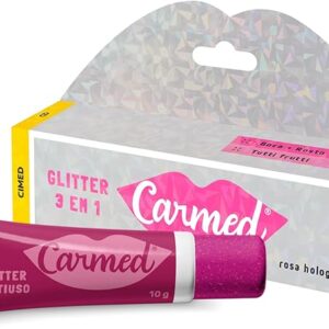 Carmed Glitter 3 em 1 com cor 10g