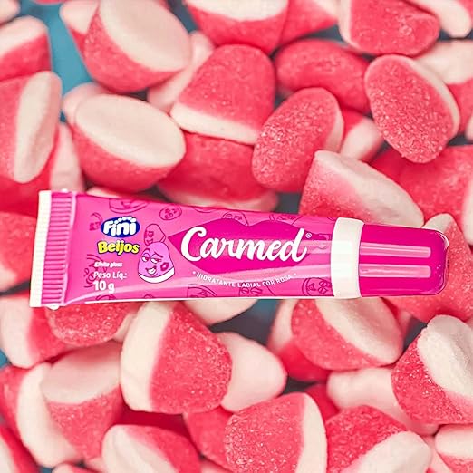 Kit 3 Unidades Hidratante Labial Carmed Fini Beijos com Cor Efeito Gloss 10g - Imagem 7