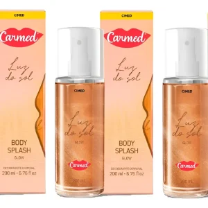 Kit 3 Carmed Body Splash Glow Luz Do Sol 200ml